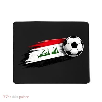 Iraq Soccer Flag Iraqi Mousepad