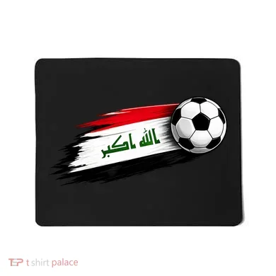 Iraq Soccer Flag Iraqi Mousepad