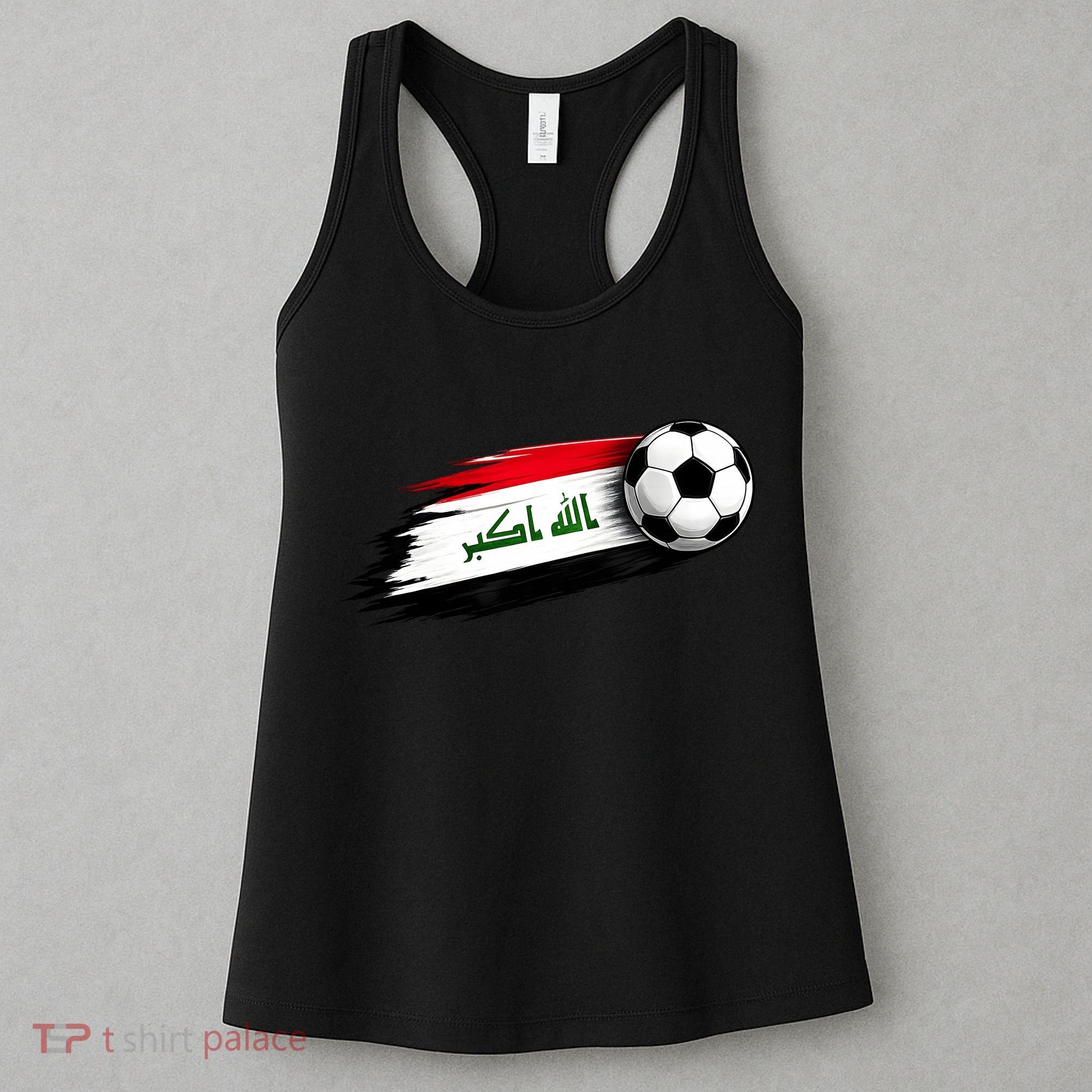 Iraq Soccer Flag Iraqi Women's Tank Top