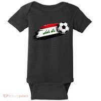 Iraq Soccer Flag Iraqi Baby Bodysuit thumb 0