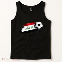 Iraq Soccer Flag Iraqi Tank Top thumb 2