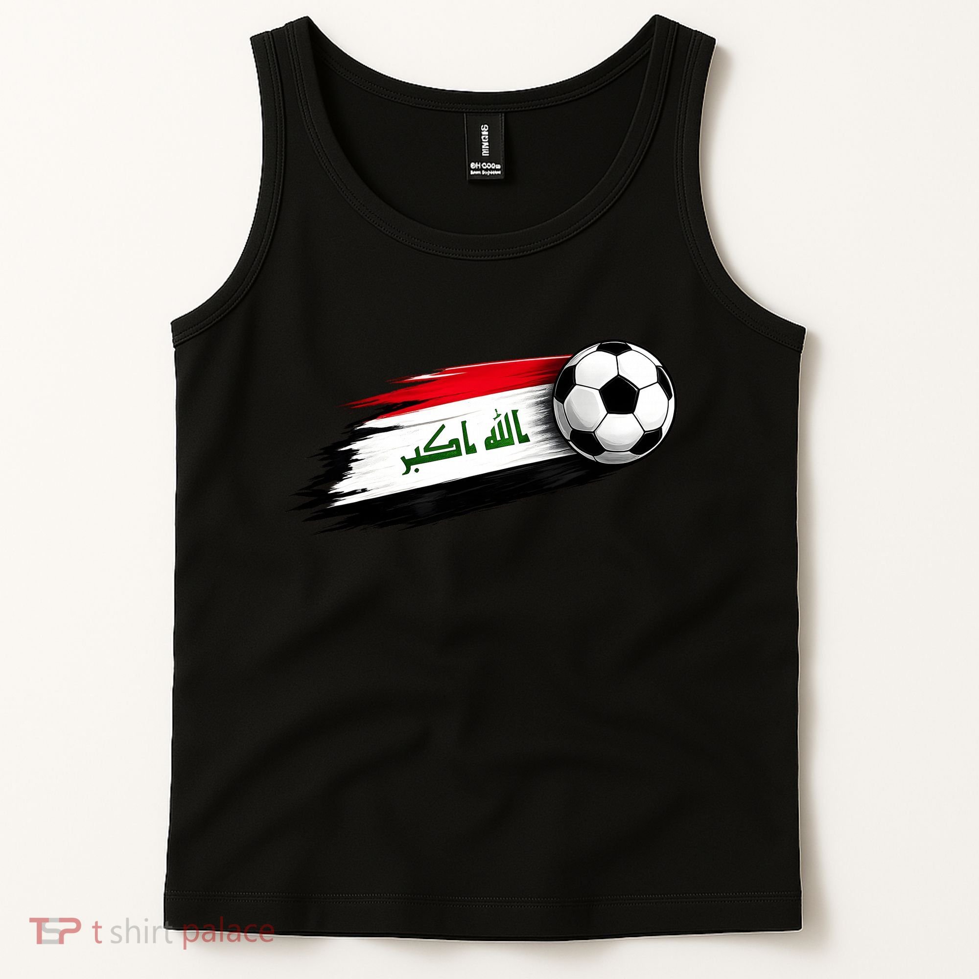 Iraq Soccer Flag Iraqi Tank Top