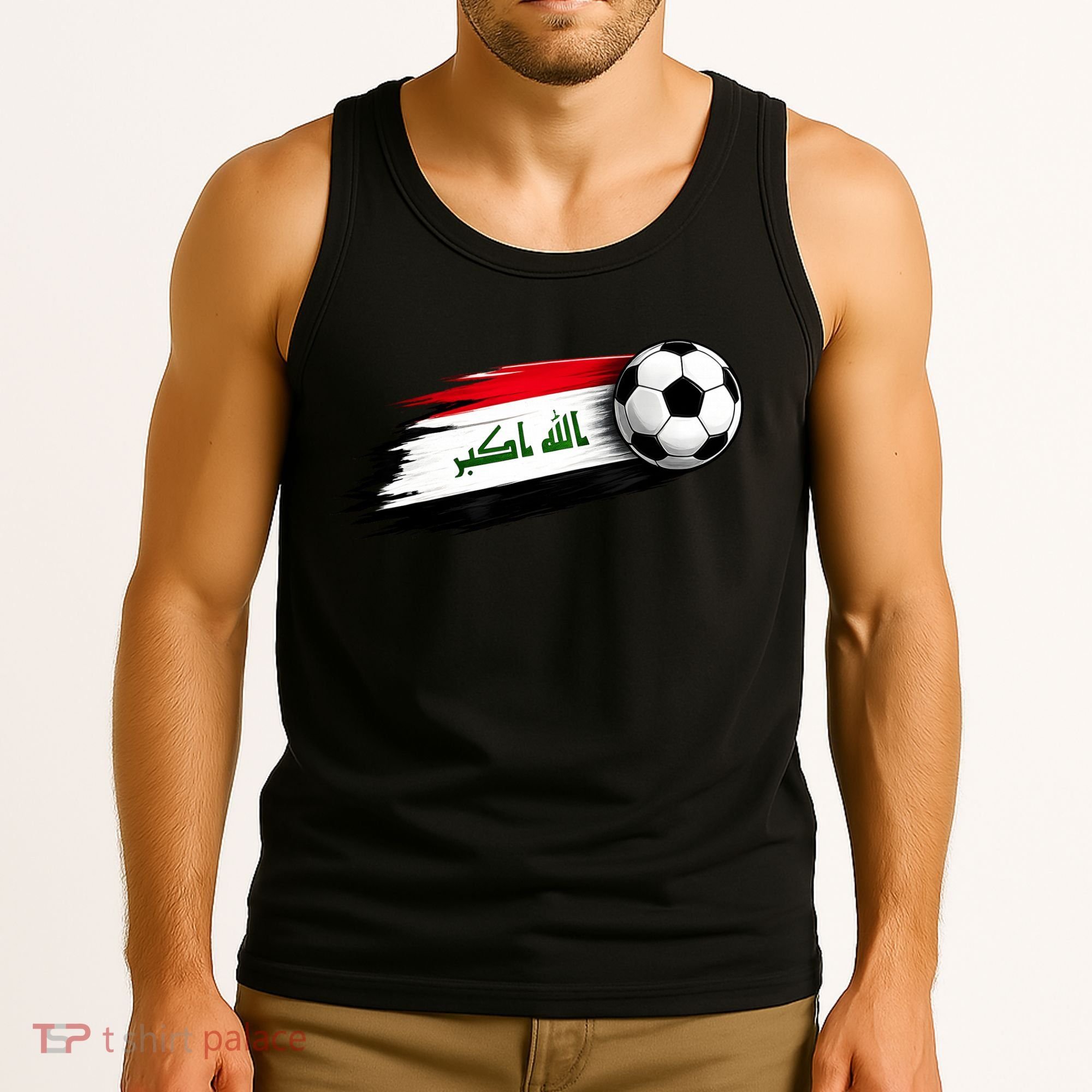 Iraq Soccer Flag Iraqi Tank Top