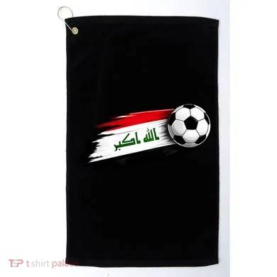 Iraq Soccer Flag Iraqi Golf Towel