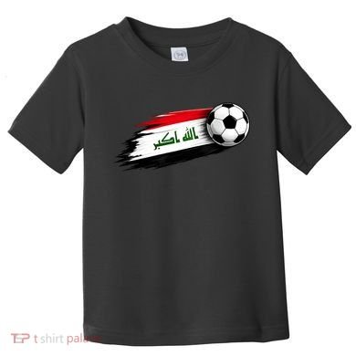 Iraq Soccer Flag Iraqi Toddler T-Shirt