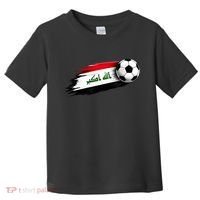 Iraq Soccer Flag Iraqi Toddler T-Shirt thumb 0