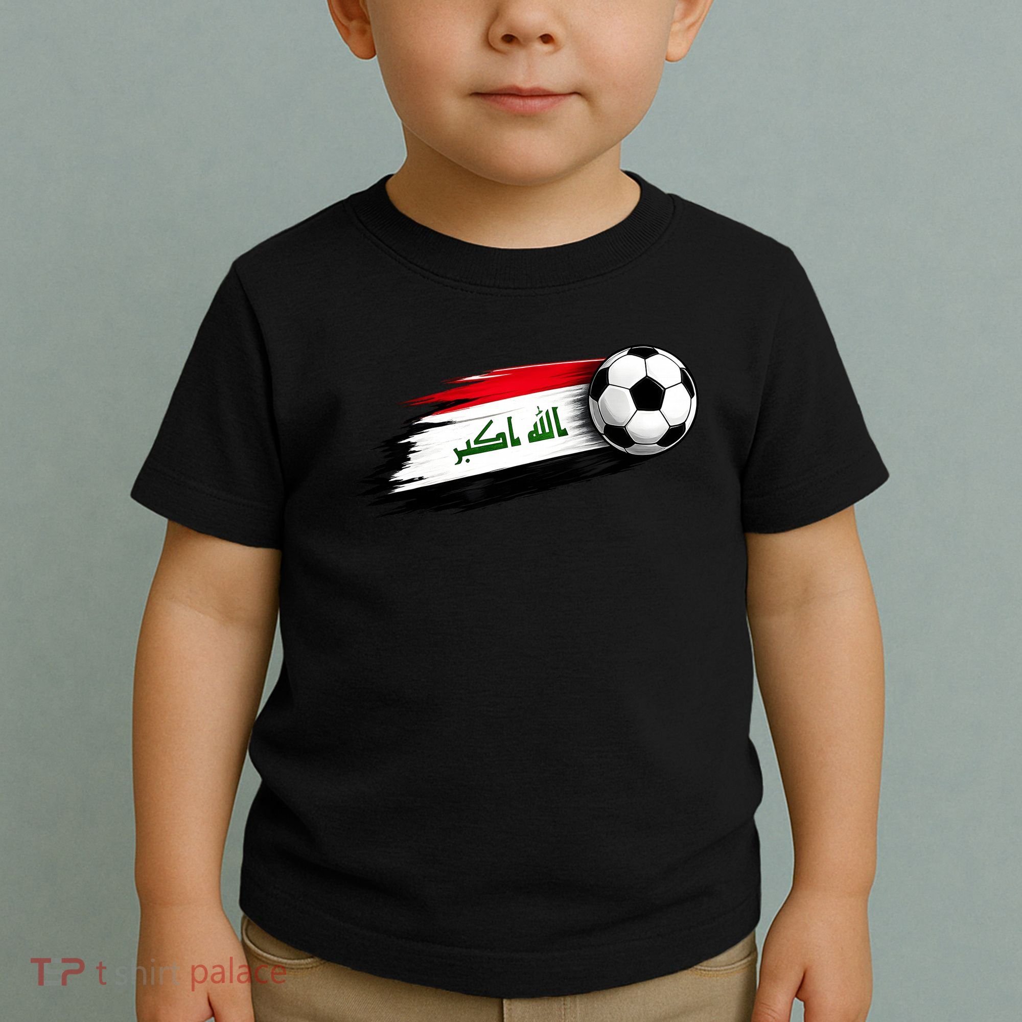 Iraq Soccer Flag Iraqi Toddler T-Shirt