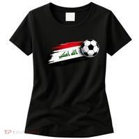 Iraq Soccer Flag Iraqi Women's T-Shirt thumb 0
