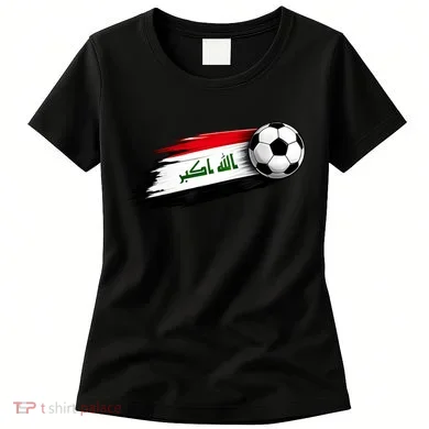 Iraq Soccer Flag Iraqi Women's T-Shirt