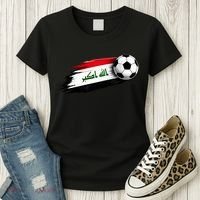 Iraq Soccer Flag Iraqi Women's T-Shirt thumb 3