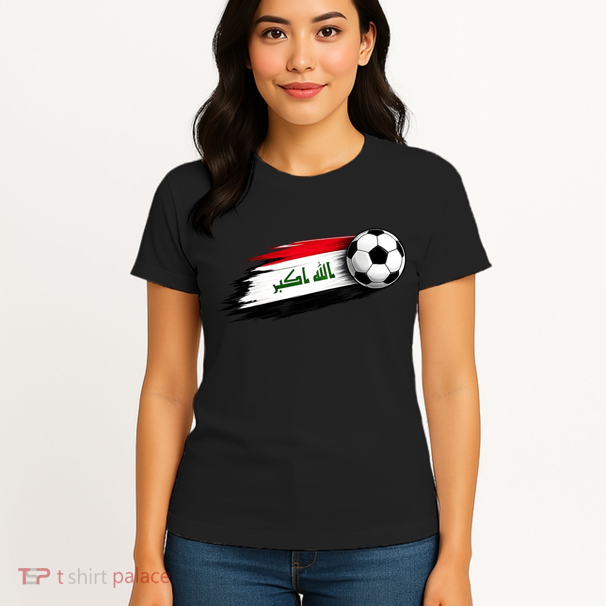 Iraq Soccer Flag Iraqi Women's T-Shirt
