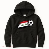 Iraq Soccer Flag Iraqi Kids Hoodie thumb 0