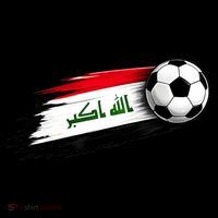 Iraq Soccer Flag Iraqi Kids Long Sleeve Shirt thumb 2