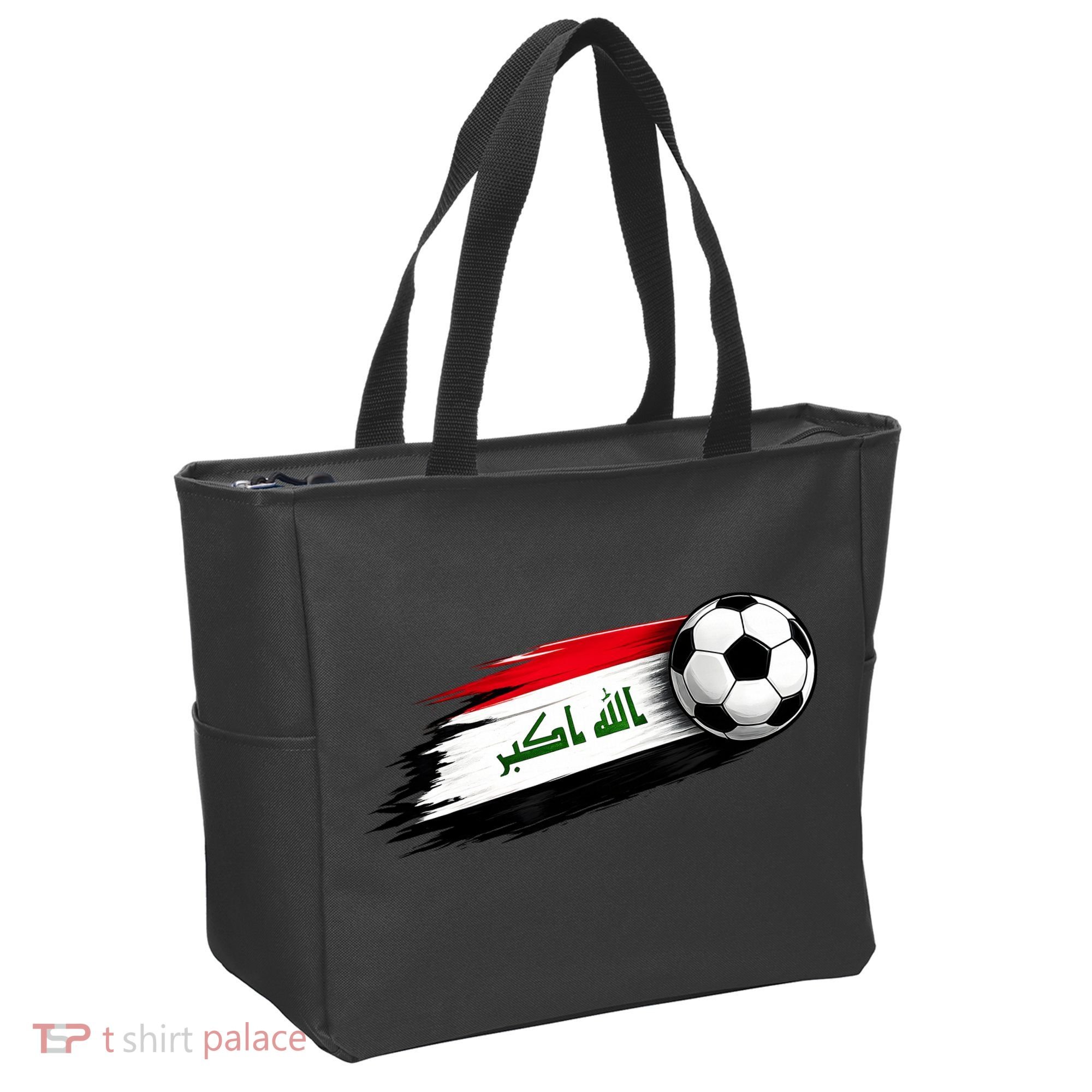 Iraq Soccer Flag Iraqi Tote Bag