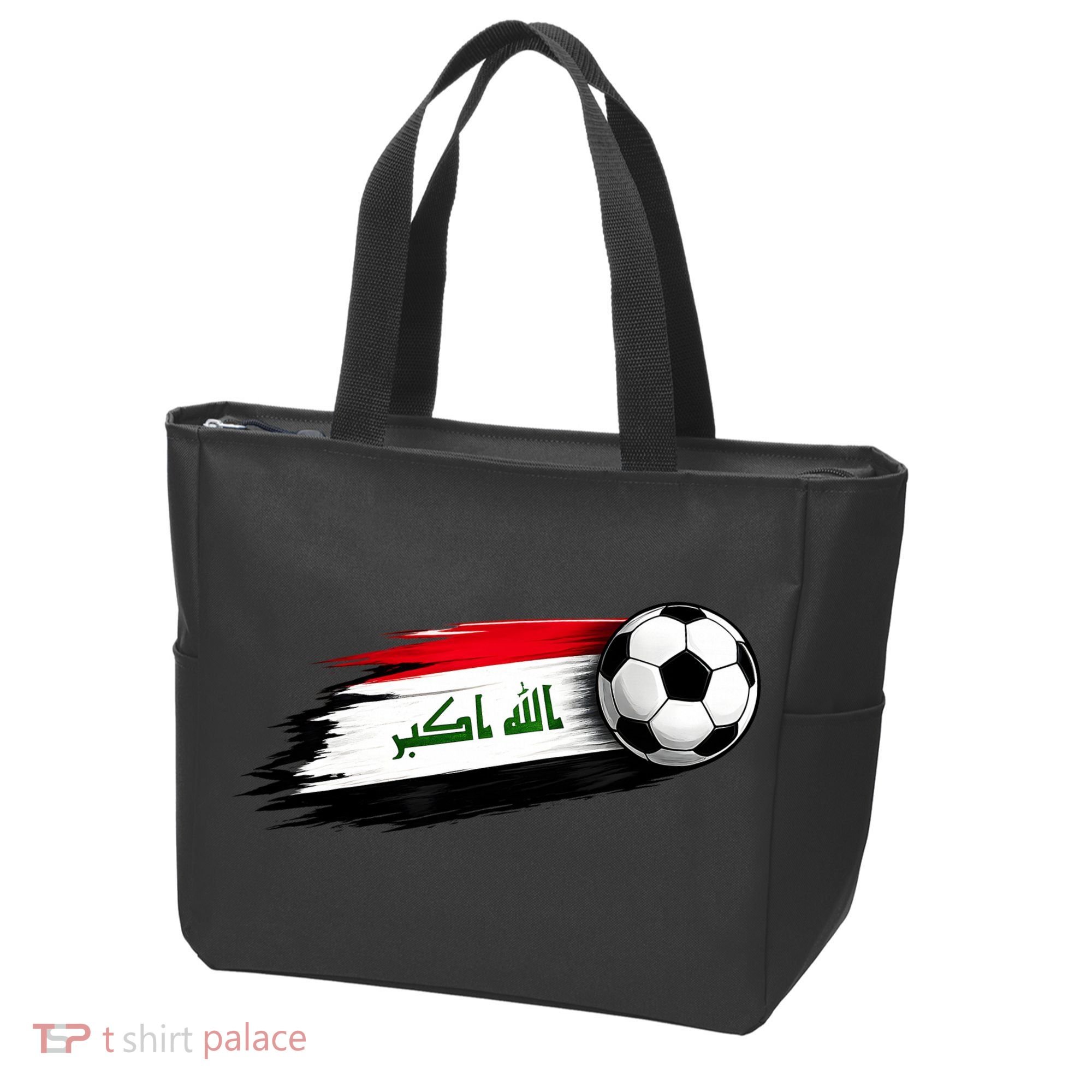 Iraq Soccer Flag Iraqi Tote Bag