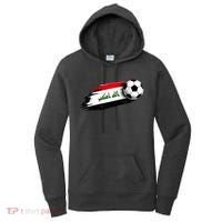 Iraq Soccer Flag Iraqi Women's Hoodie thumb 0