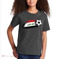 Iraq Soccer Flag Iraqi Kids T-Shirt thumb 2