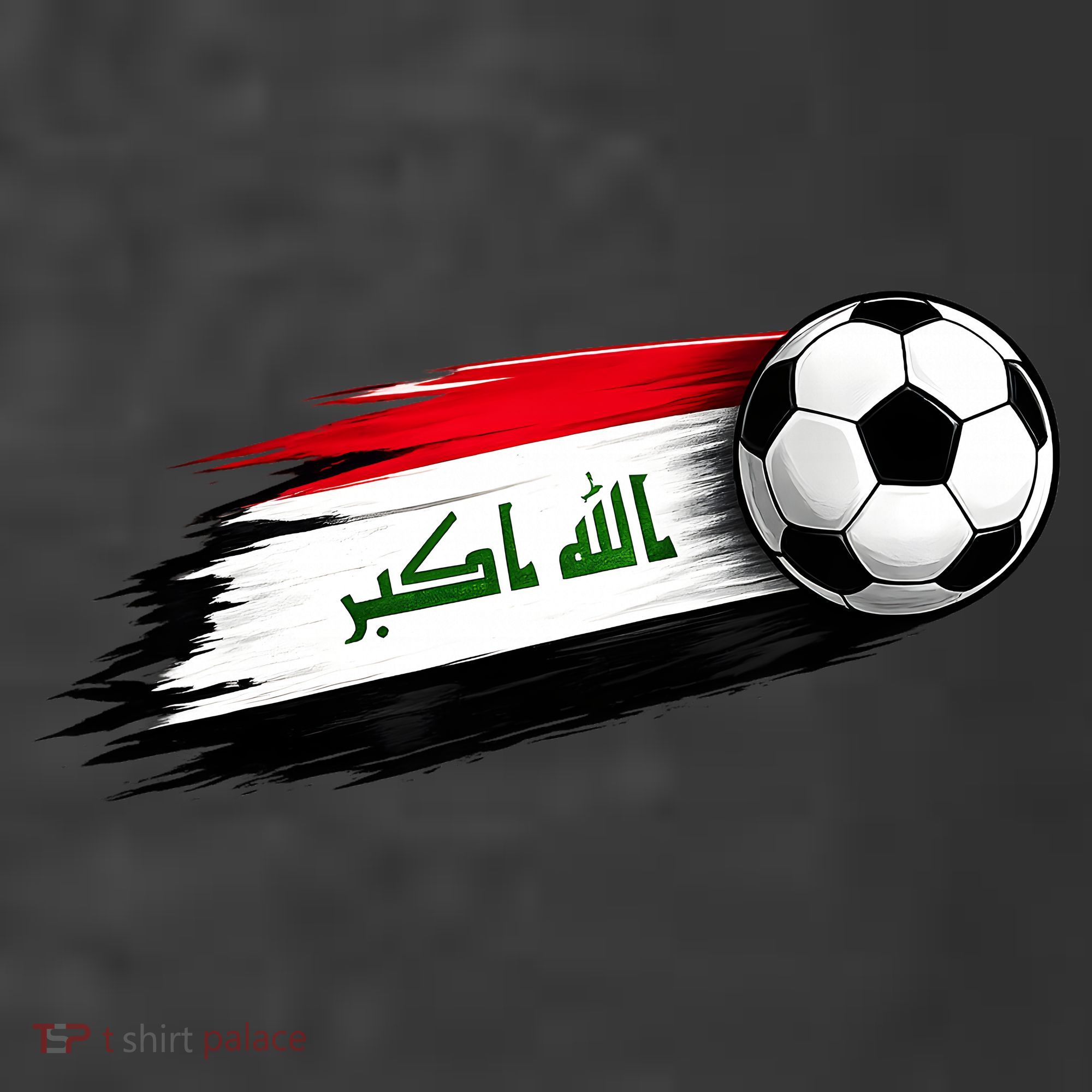 Iraq Soccer Flag Iraqi Kids T-Shirt