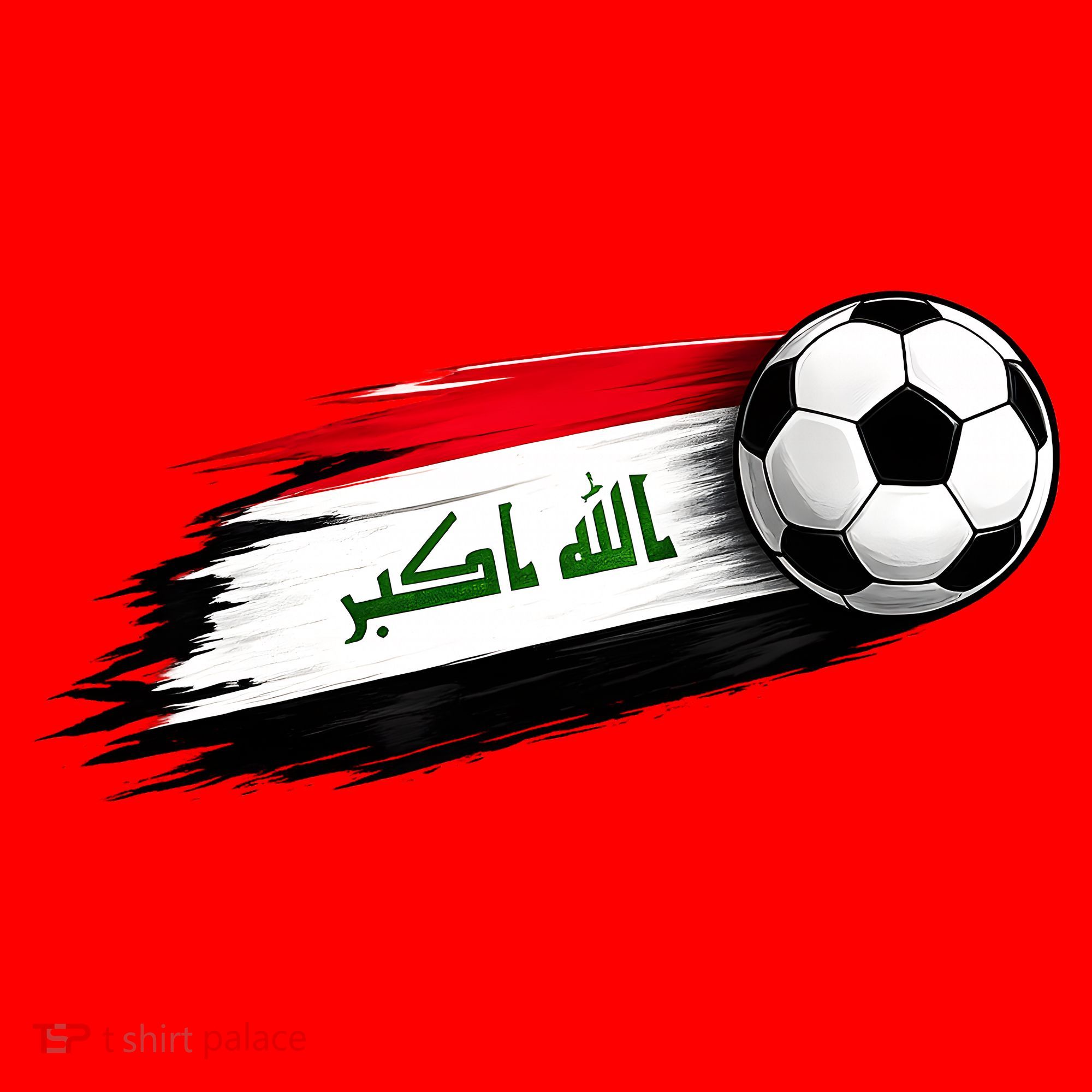 Iraq Soccer Flag Iraqi Santa Hat
