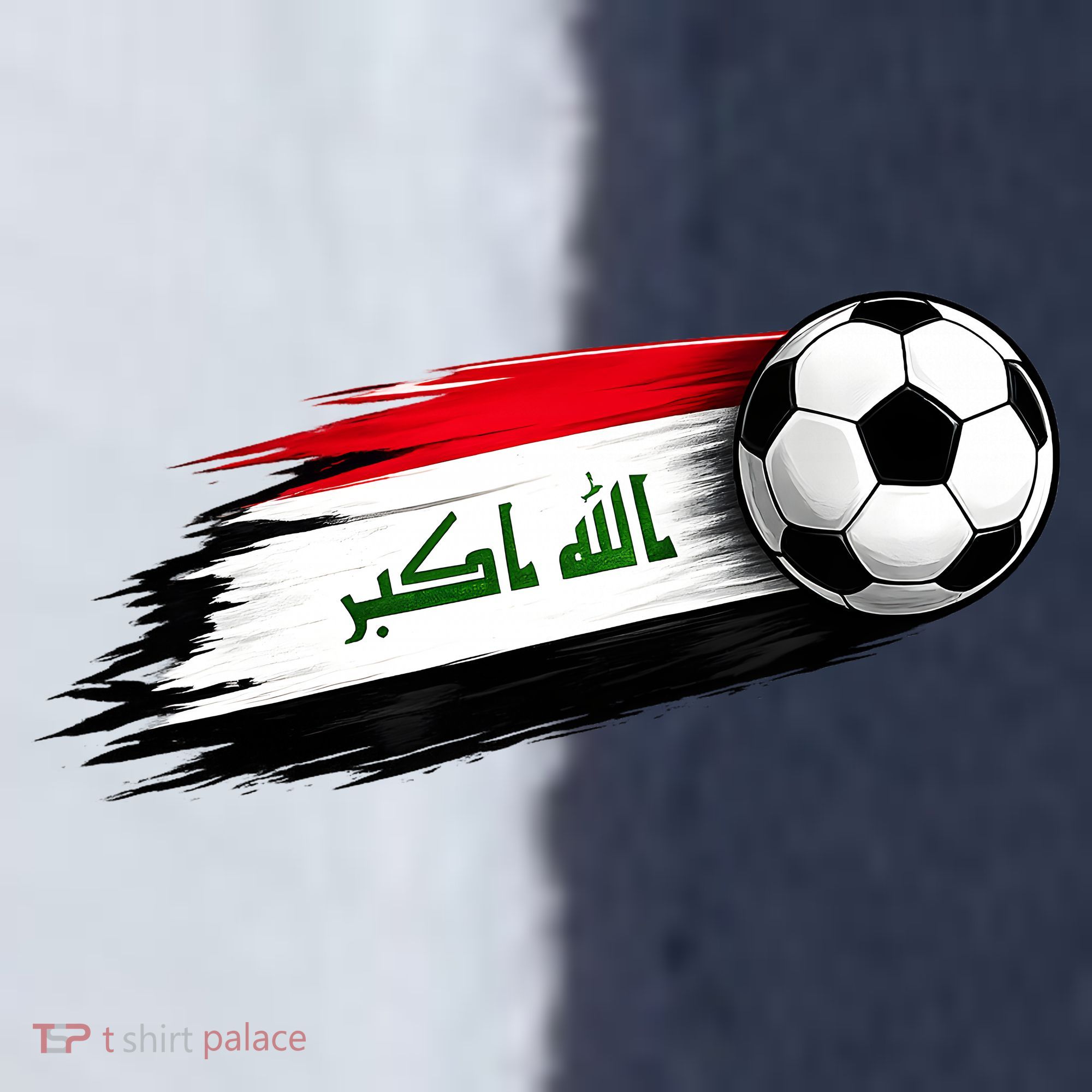 Iraq Soccer Flag Iraqi Sport-Tek Competitor United Soccer Jersey