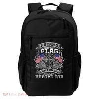 I Stand For The Flag And I Kneel Before God Gift Backpack thumb 0