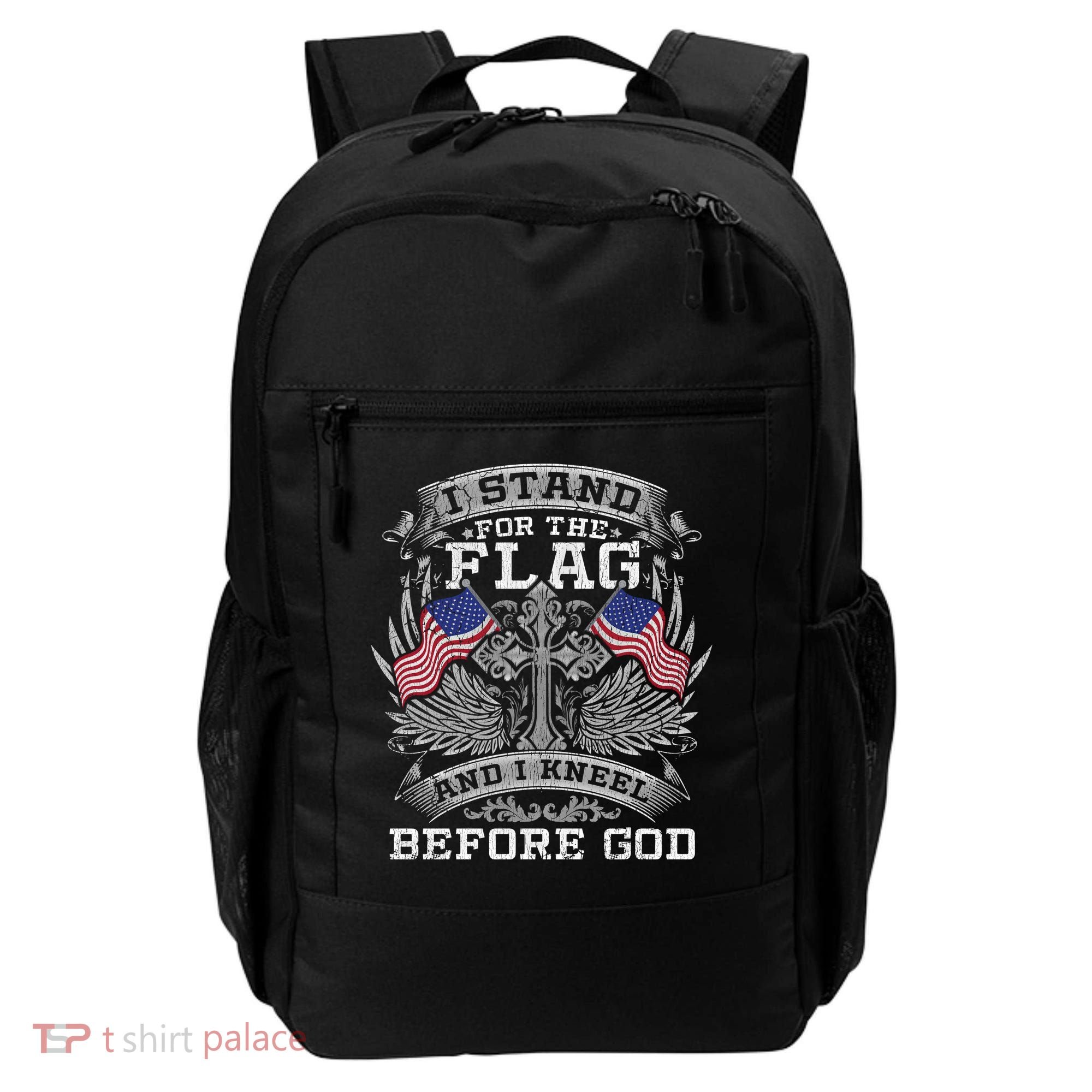 I Stand For The Flag And I Kneel Before God Gift Backpack