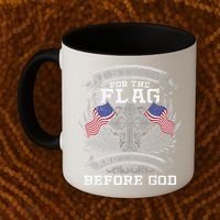 I Stand For The Flag And I Kneel Before God Gift Coffee Mug thumb 2
