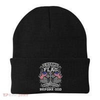 I Stand For The Flag And I Kneel Before God Gift Beanie thumb 0