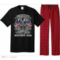 I Stand For The Flag And I Kneel Before God Gift Pajama Set thumb 0