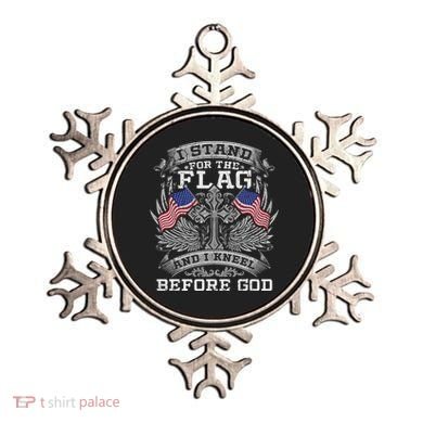 I Stand For The Flag And I Kneel Before God Gift Ornament