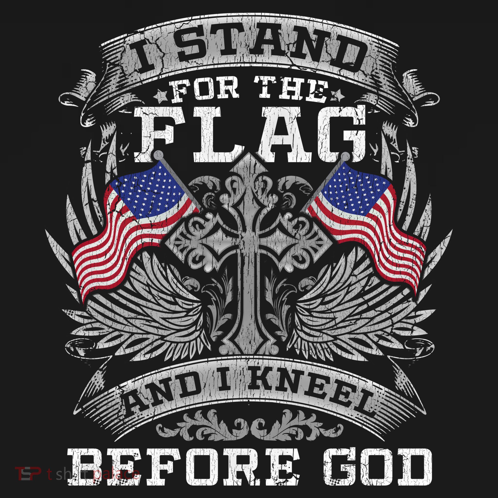 I Stand For The Flag And I Kneel Before God Gift Ornament