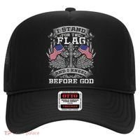 I Stand For The Flag And I Kneel Before God Gift Hat thumb 0