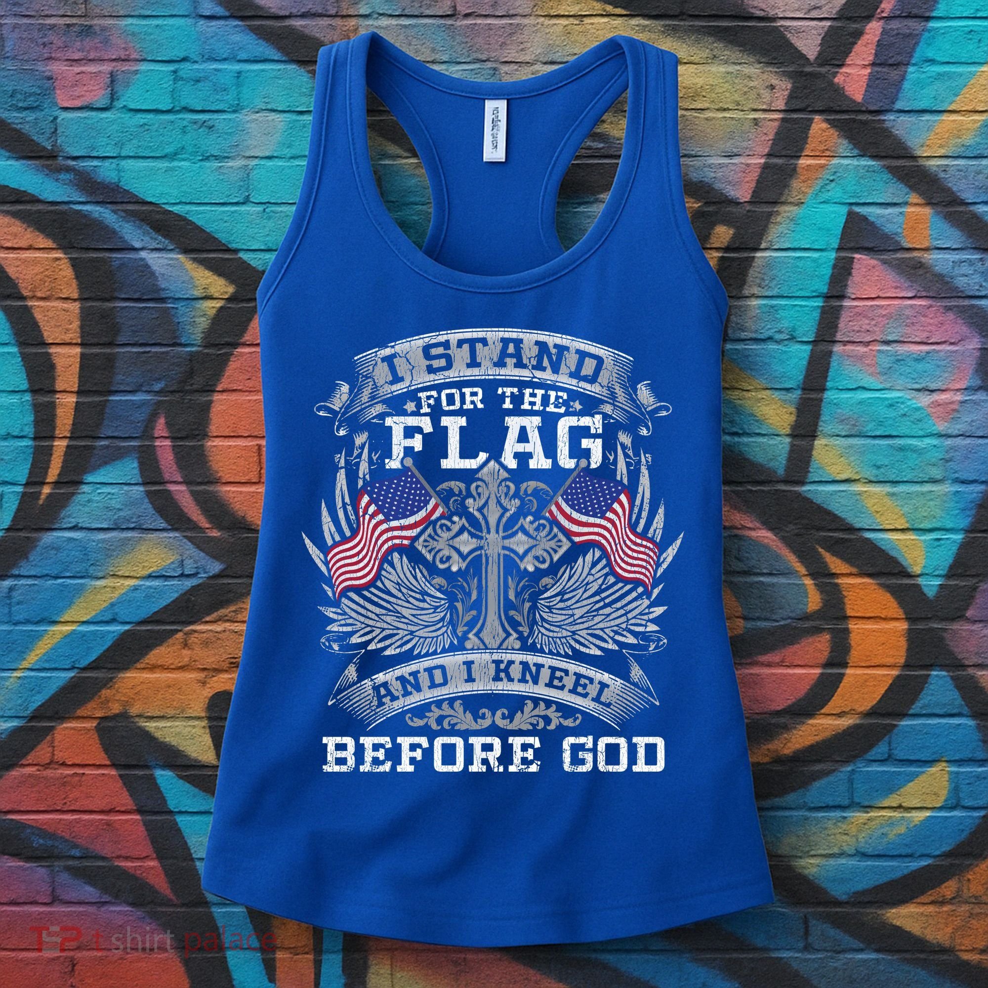 I Stand For The Flag And I Kneel Before God Gift Women's Tank Top