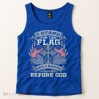I Stand For The Flag And I Kneel Before God Gift Tank Top thumb 2