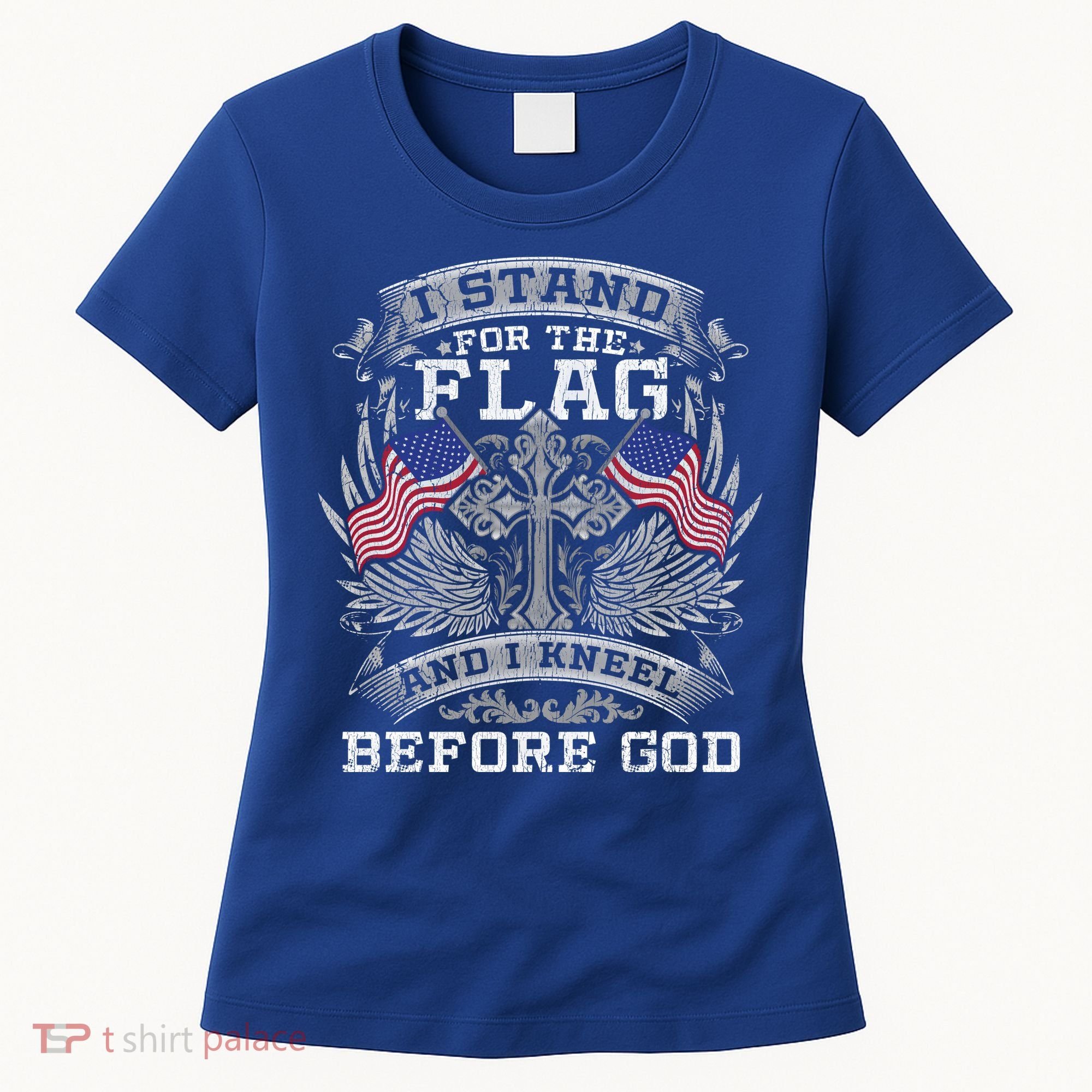 I Stand For The Flag And I Kneel Before God Gift Women's T-Shirt