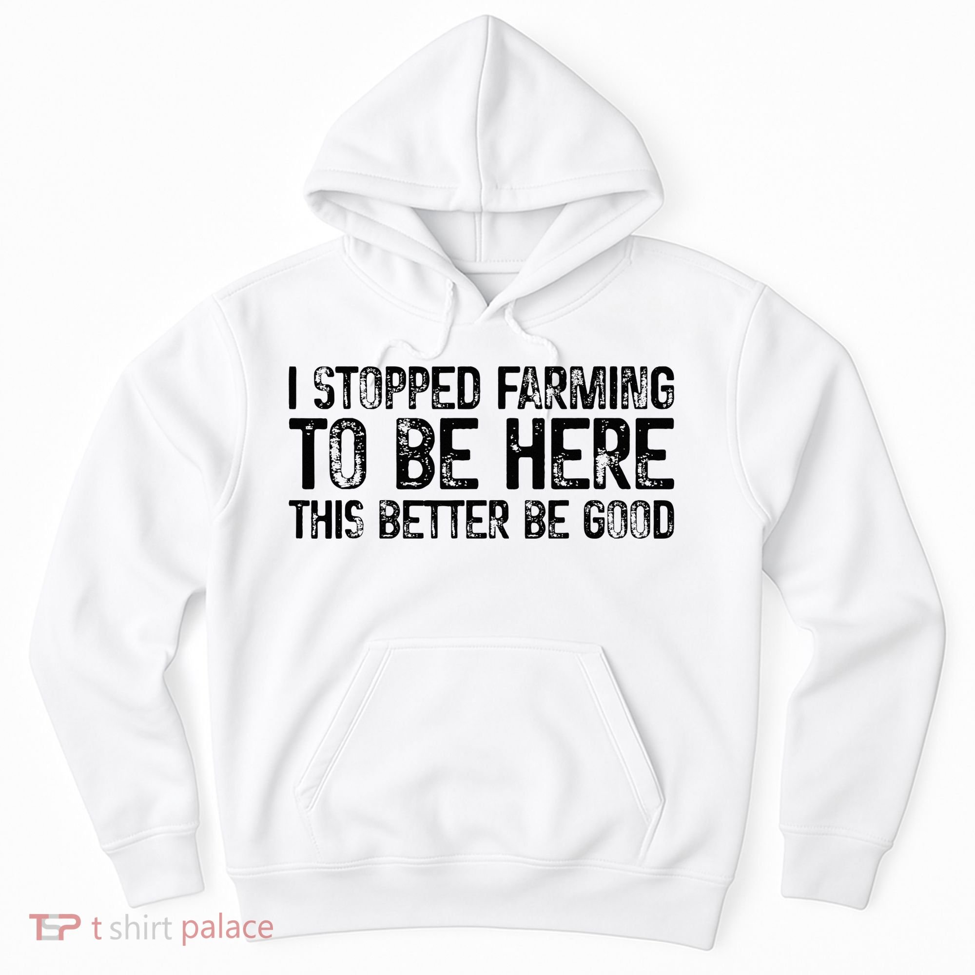 I Stopped Farming To Be Here This Better Be Good Hoodie