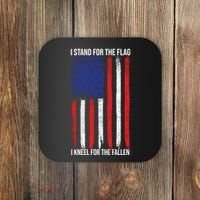 I Stand For The Flag I Kneel For The Fallen Usa Coaster thumb 0