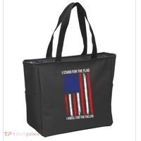 I Stand For The Flag I Kneel For The Fallen Usa Tote Bag thumb 2