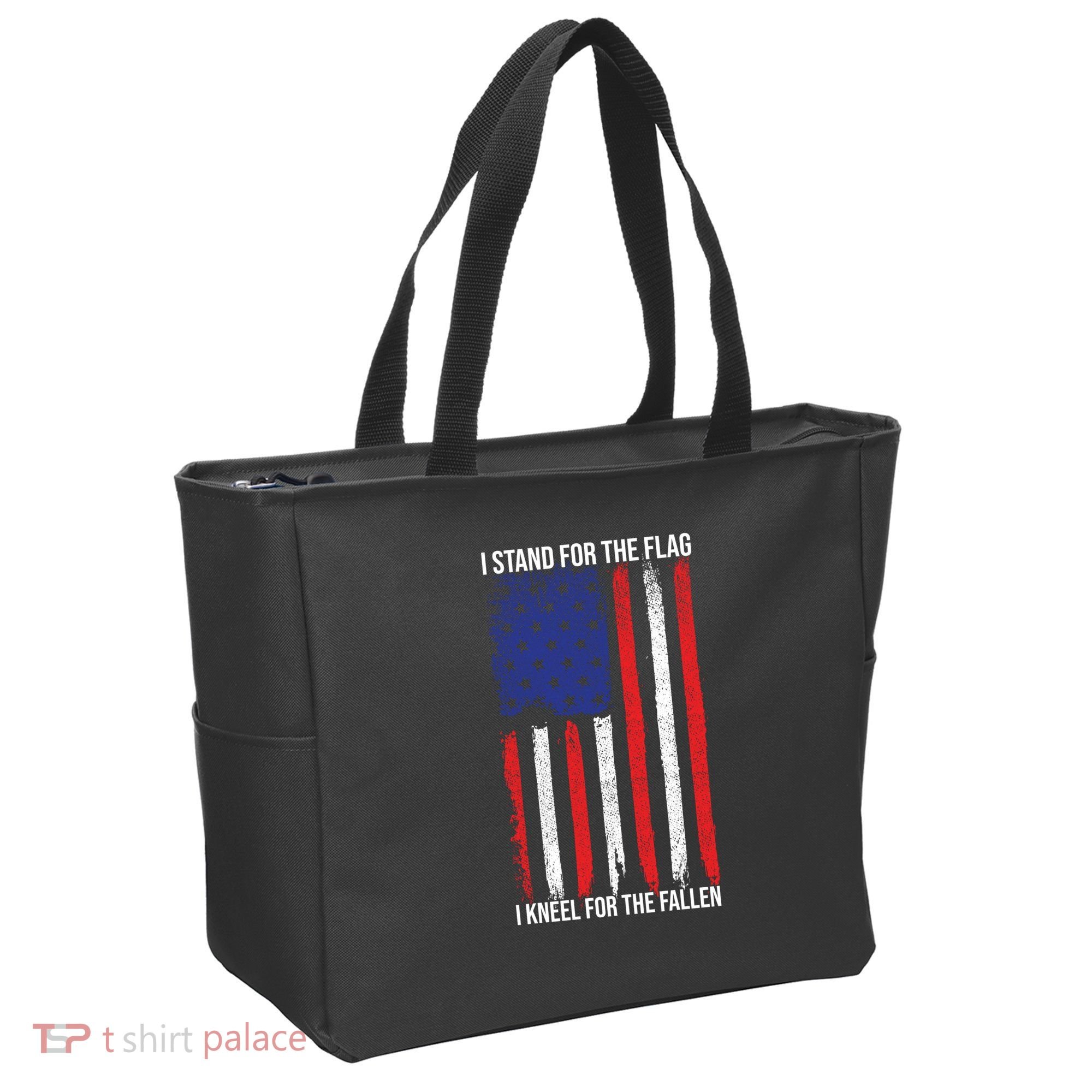 I Stand For The Flag I Kneel For The Fallen Usa Tote Bag