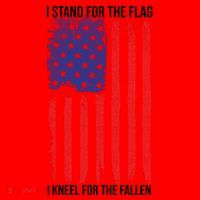 I Stand For The Flag I Kneel For The Fallen Usa Santa Hat thumb 1