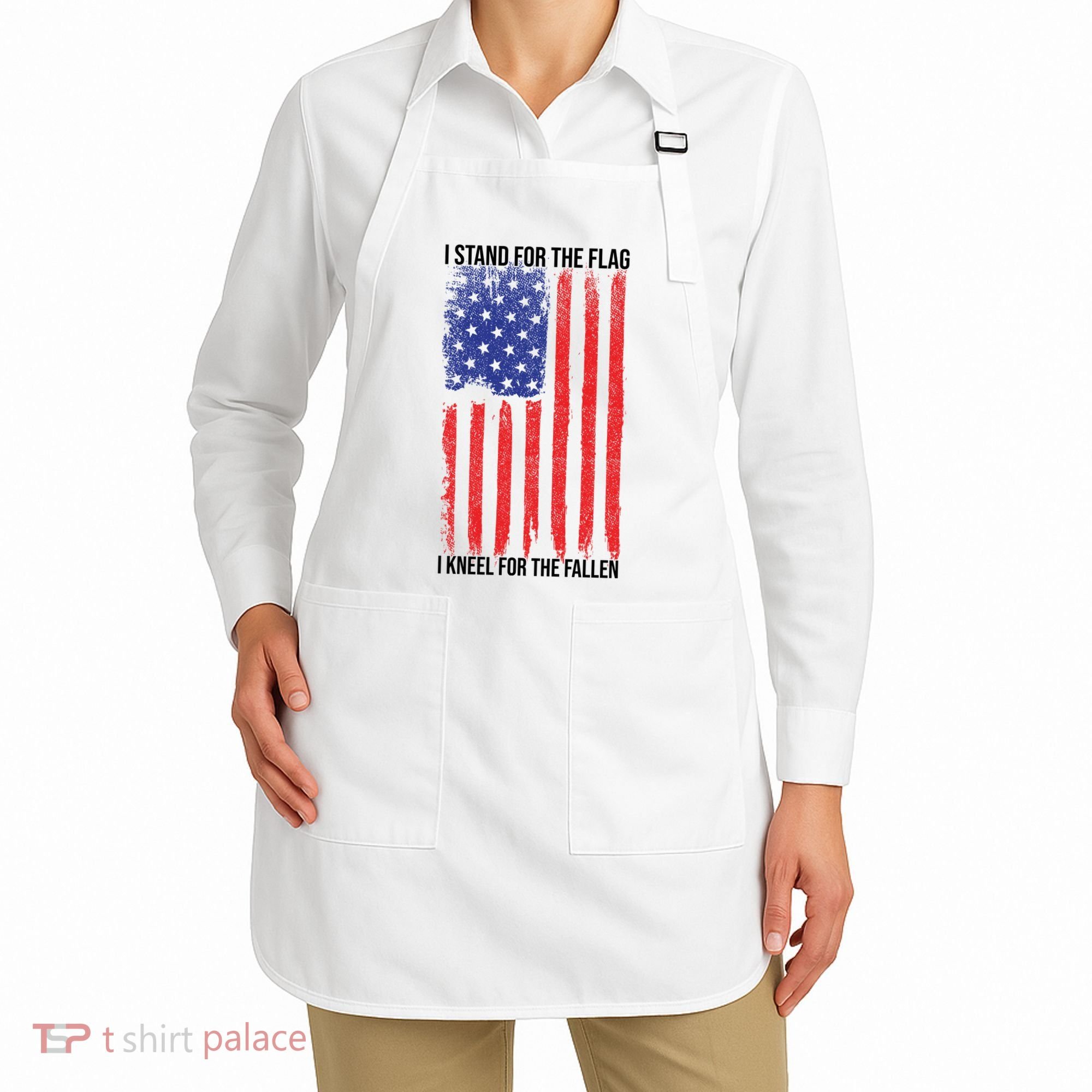 I Stand For The Flag I Kneel For The Fallen Usa Apron