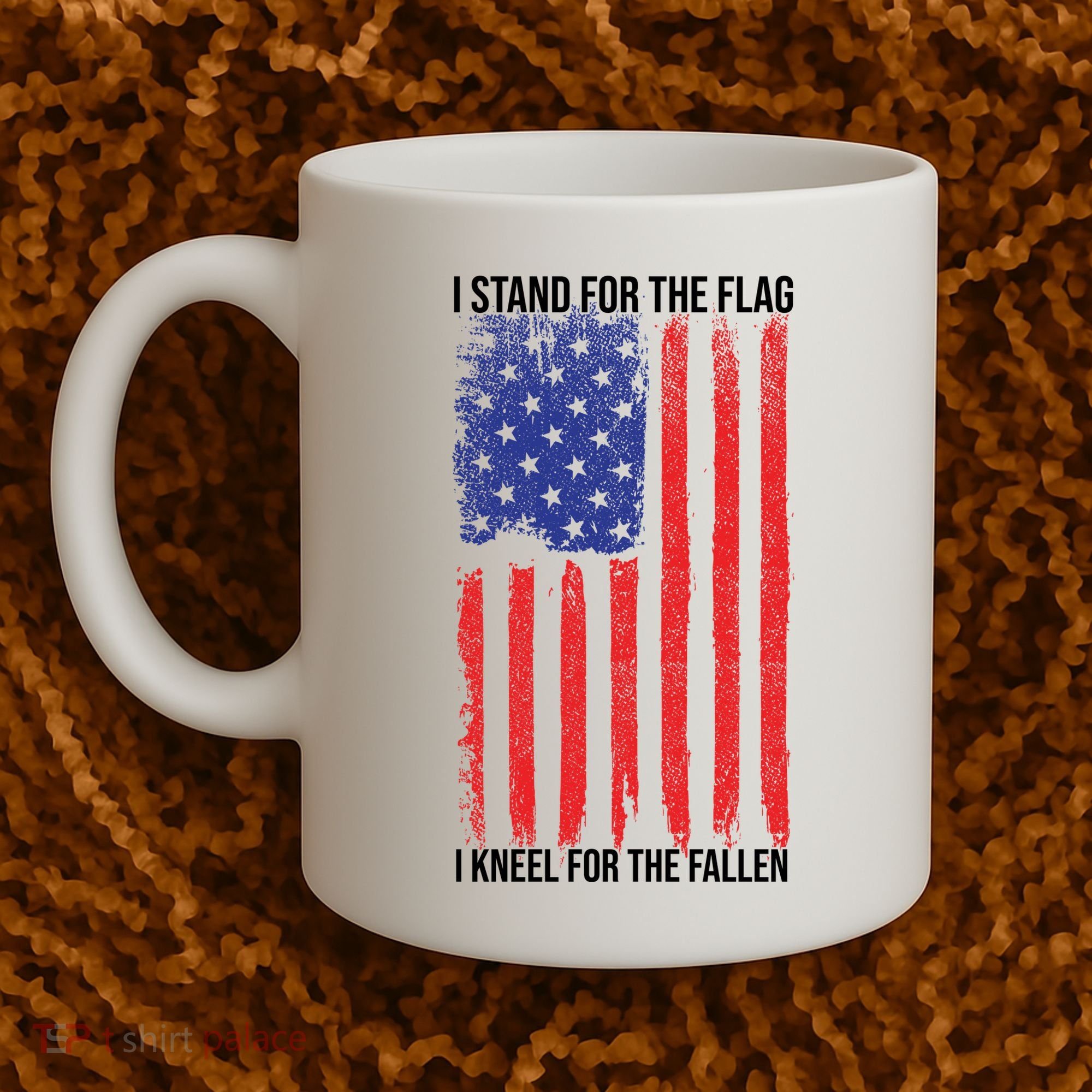 I Stand For The Flag I Kneel For The Fallen Usa Coffee Mug