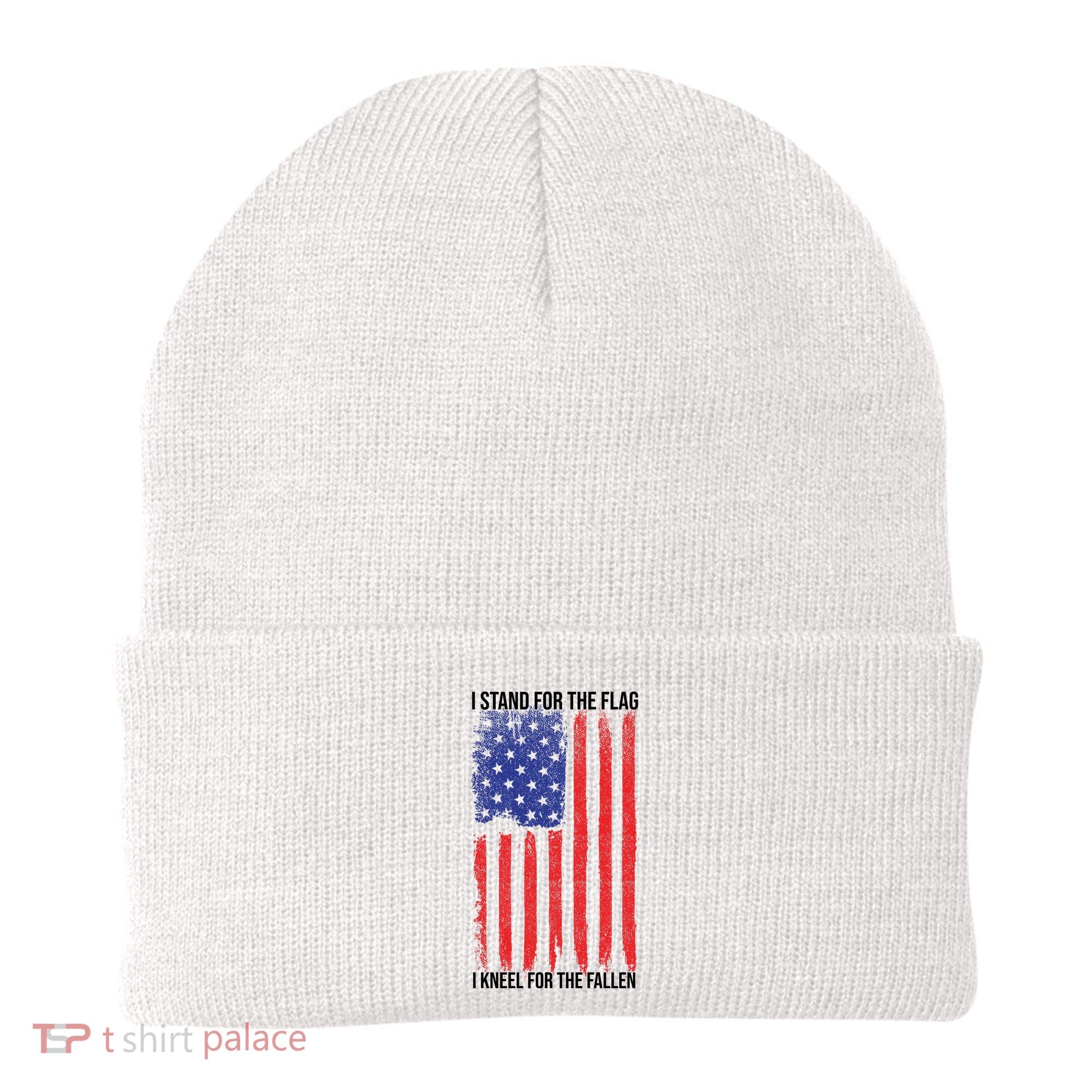 I Stand For The Flag I Kneel For The Fallen Usa Beanie