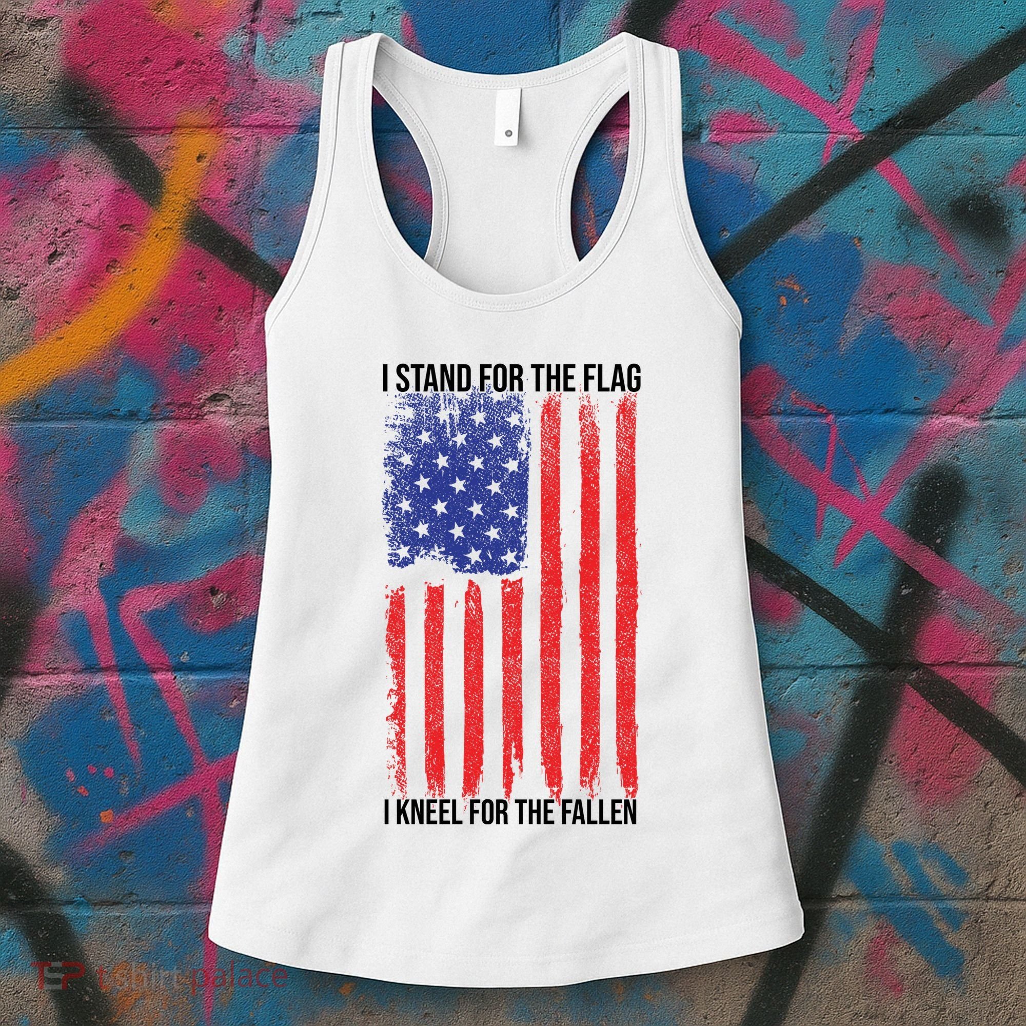 I Stand For The Flag I Kneel For The Fallen Usa Women's Tank Top