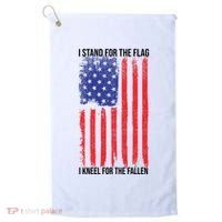 I Stand For The Flag I Kneel For The Fallen Usa Golf Towel thumb 0