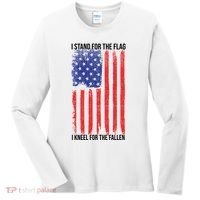 I Stand For The Flag I Kneel For The Fallen Usa Women's Long Sleeve Shirt thumb 0