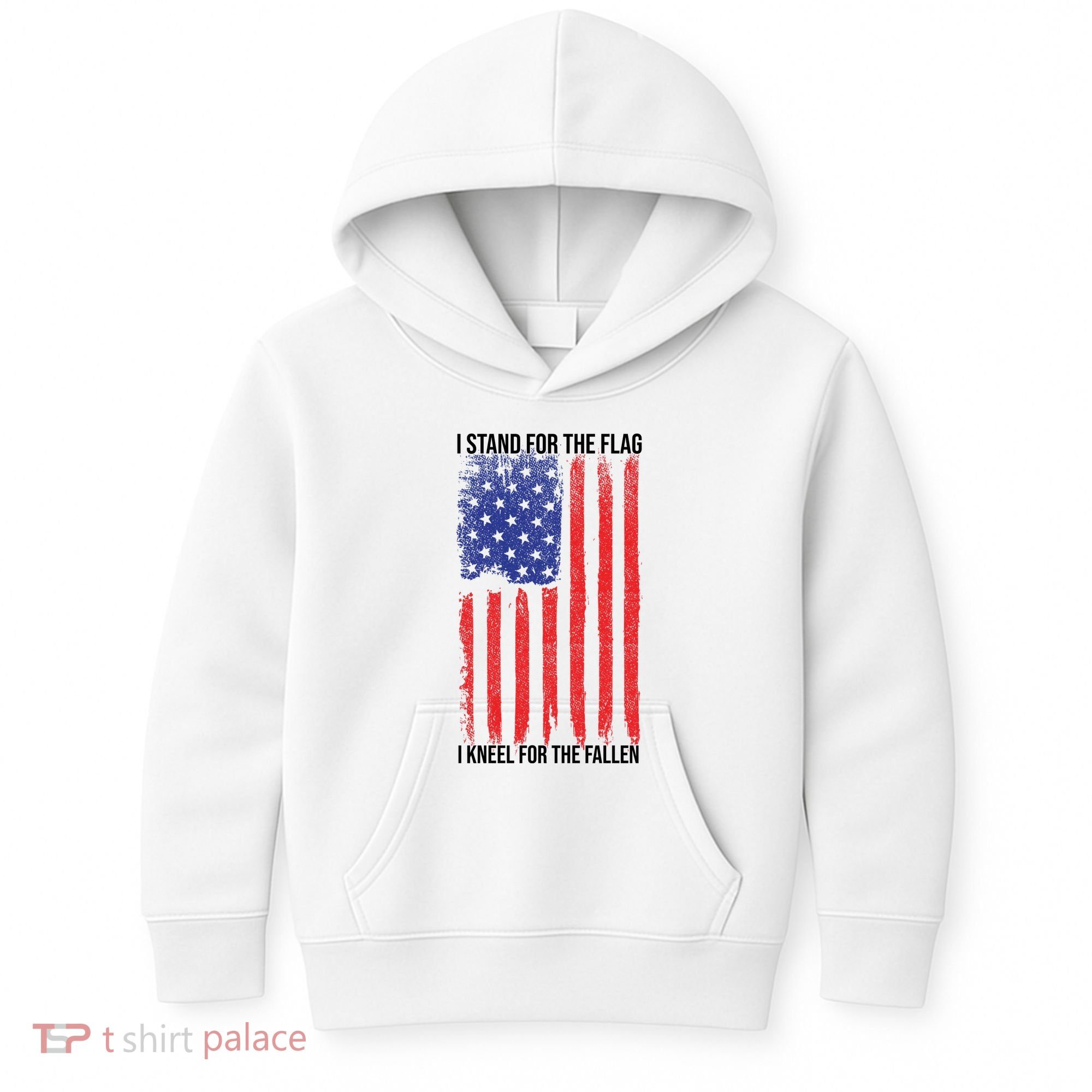 I Stand For The Flag I Kneel For The Fallen Usa Kids Hoodie