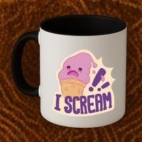 I Scream For Ice Cream Cute Coffee Mug thumb 2