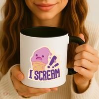 I Scream For Ice Cream Cute Coffee Mug thumb 3