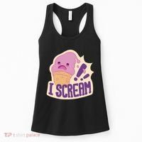 I Scream For Ice Cream Cute Women's Tank Top thumb 0